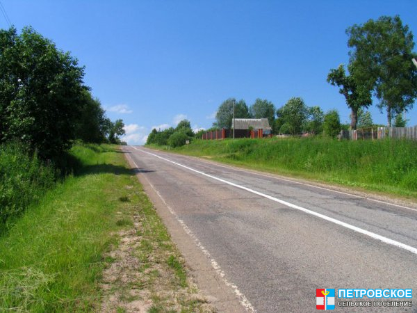 Тарасово - вид от начала деревни