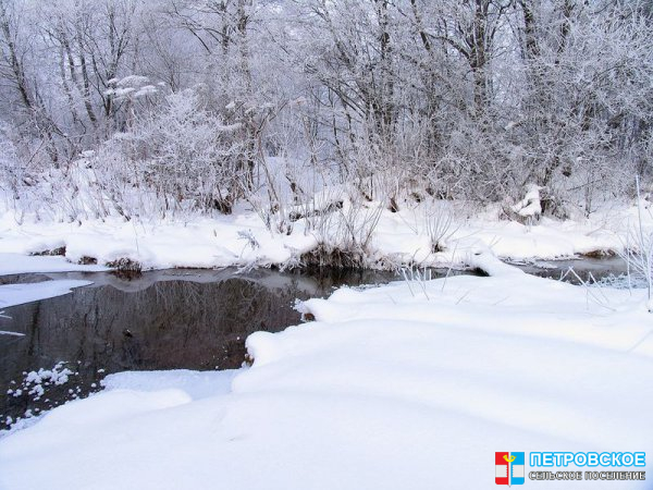 Петровское - речка зимой
