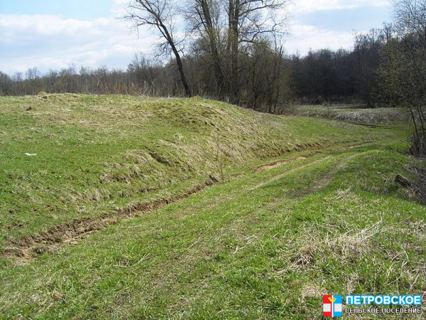 Петровское - дорога от шоссе к речке