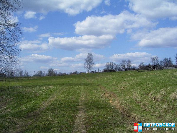 Петровское - дорога к реке от шоссе